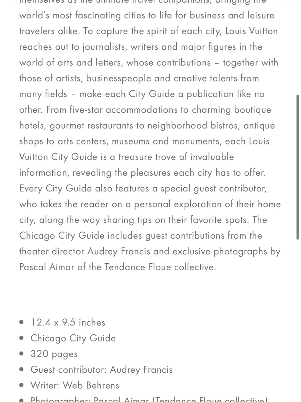 Louis Vuitton Chicago table book - Picture 6 of 6